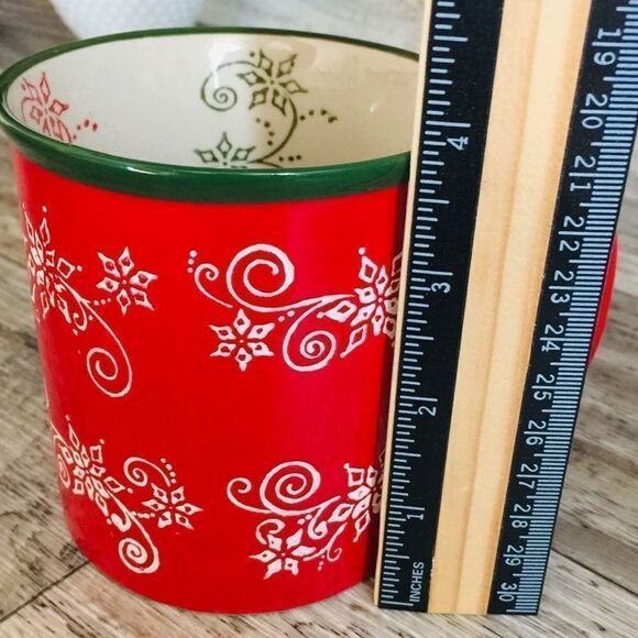 Temptations Floral Lace Tara Holiday Christmas Mug - Picture 4 of 5